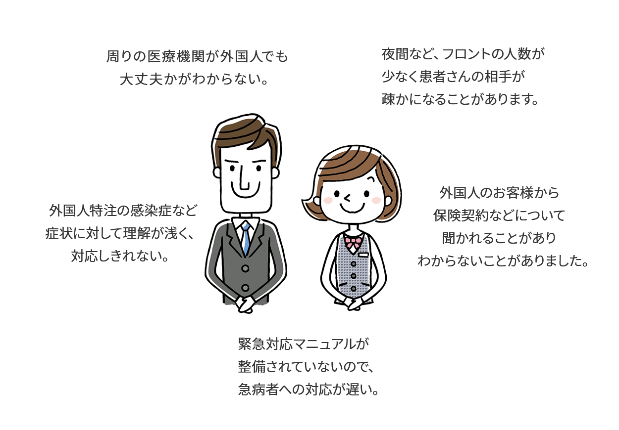 往診するにあたってこのような課題が考えられます。